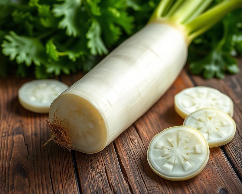 Rzodkiew japońska (daikon) – zdrowotne właściwości i wartości odżywcze